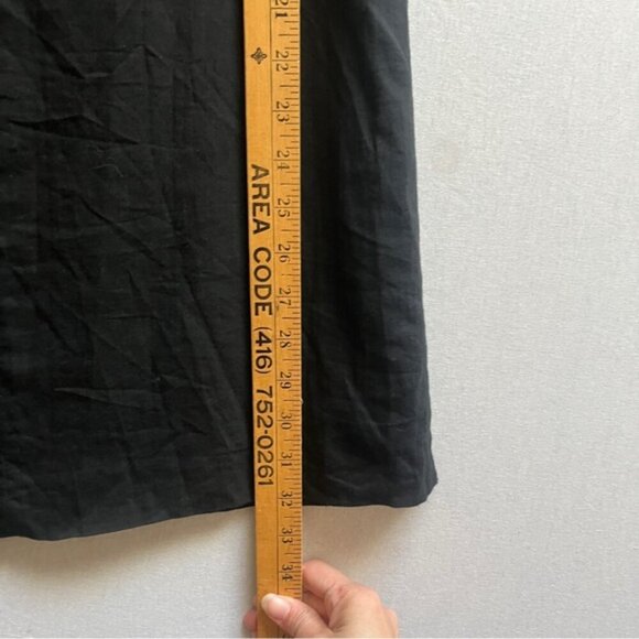 Robert Rodriguez cotton silk short sleeve ruffle black mini dress Sz 0 - Picture 7 of 7